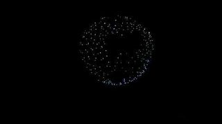 400 Drone Show Over Rice University - Produced by Verge Aero